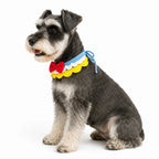 Fairy Tale Princess Bib (Red Bow) | Artisan Knit Pet Collar