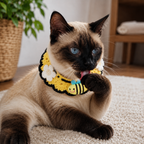 Honeybee Pet Collar | Artisan Knit Garden Style
